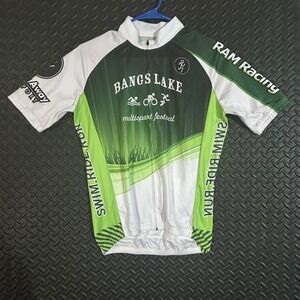 Fun Is Bangs Lake Multisport‎ Festival Jersey Men S Green RAM Racing Triathlon